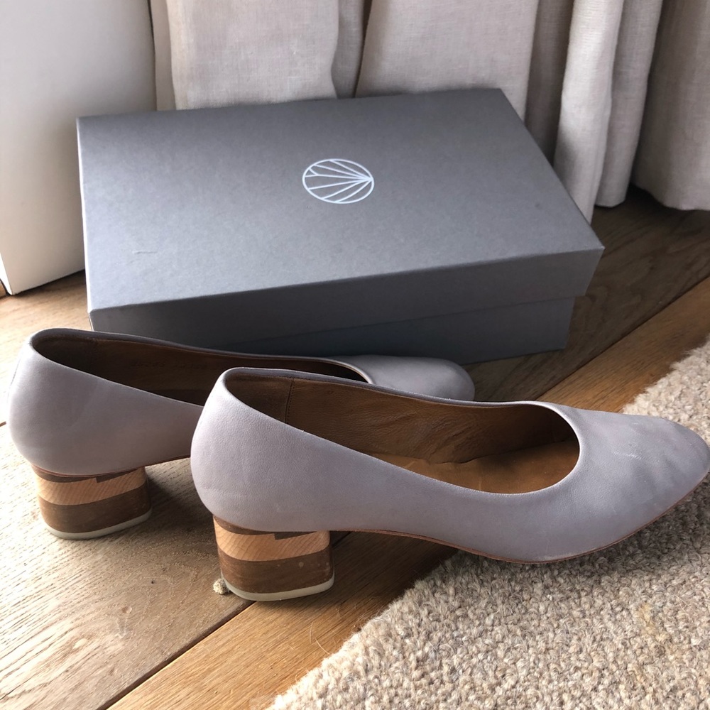 Coclico block heel pumps